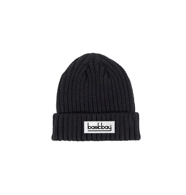 RIB KNIT CUFFED BEANIE